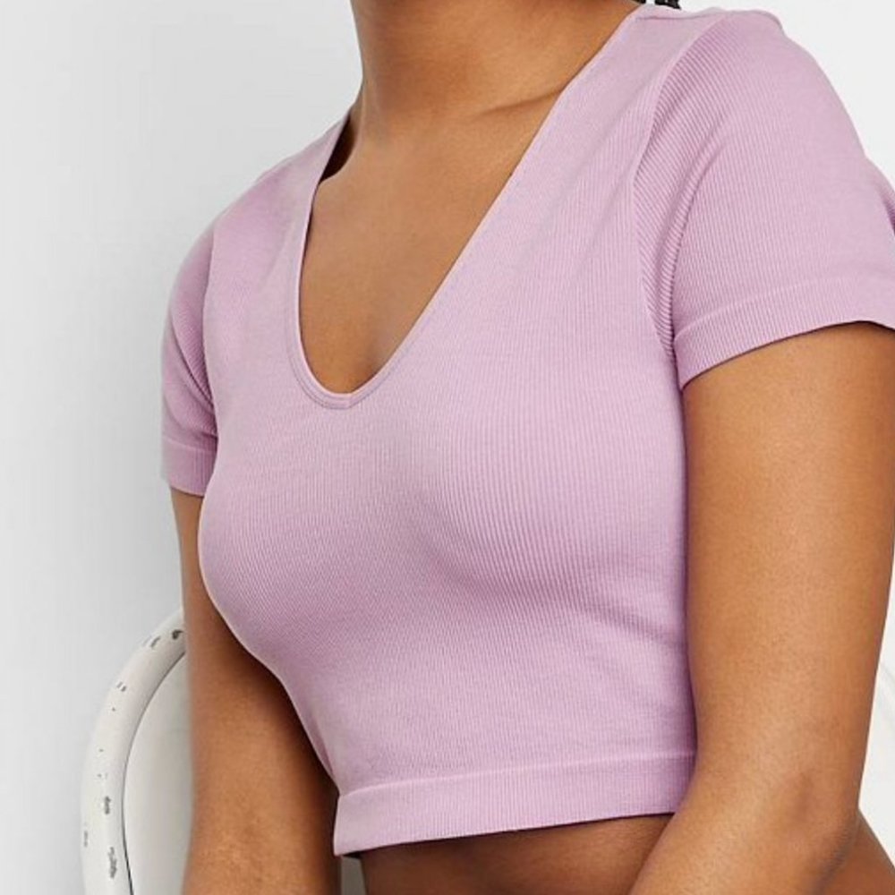 🌺 Wild Fable purple crop top